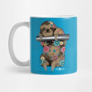 Floral Sloth Mug